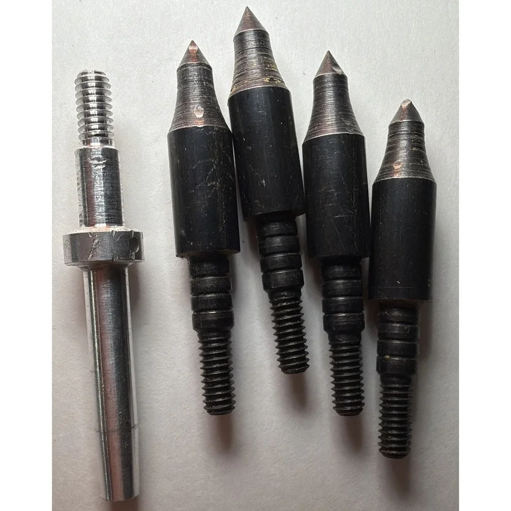 Vintage Razorbak 5 Blade Broadheads Archery Bow Hunting 4 Pack + Extras